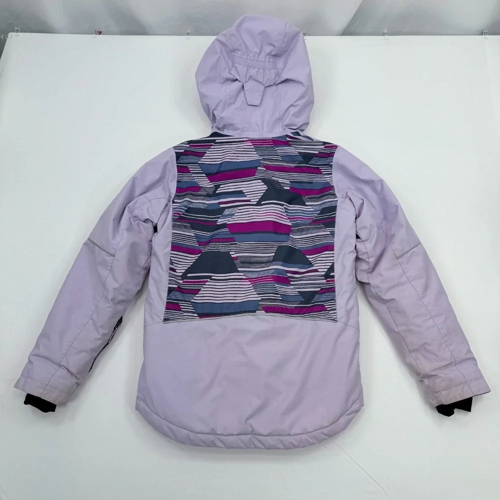 Columbia Omni-Heat Insulated Jacket Girls Medium 10-12 Hooded Full Zip Omni-Tech